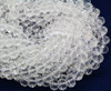 8mm Clear Glass Rondelle Beads 