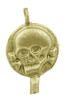 7/8" Skull Medallion