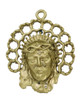 1 1/8" Christ Face with Halo