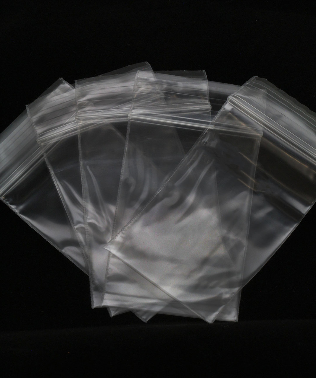 3" x 4" Plastic Zipper Bag 100 Pcs