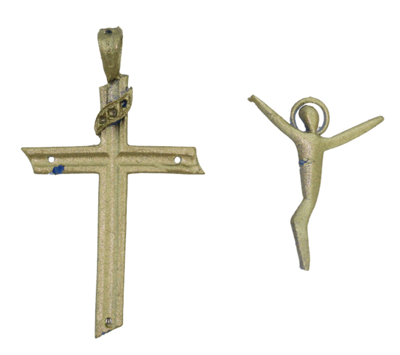 1 5/8" Two Part Crucifix