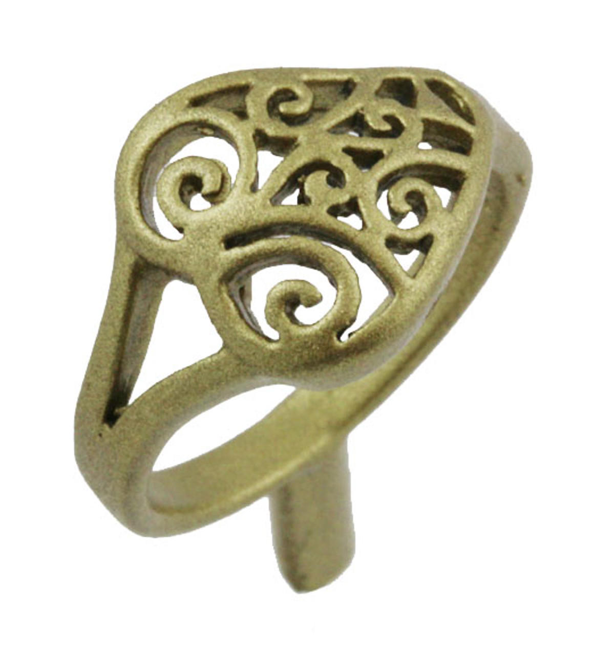 3/8" Filigree Heart Ring