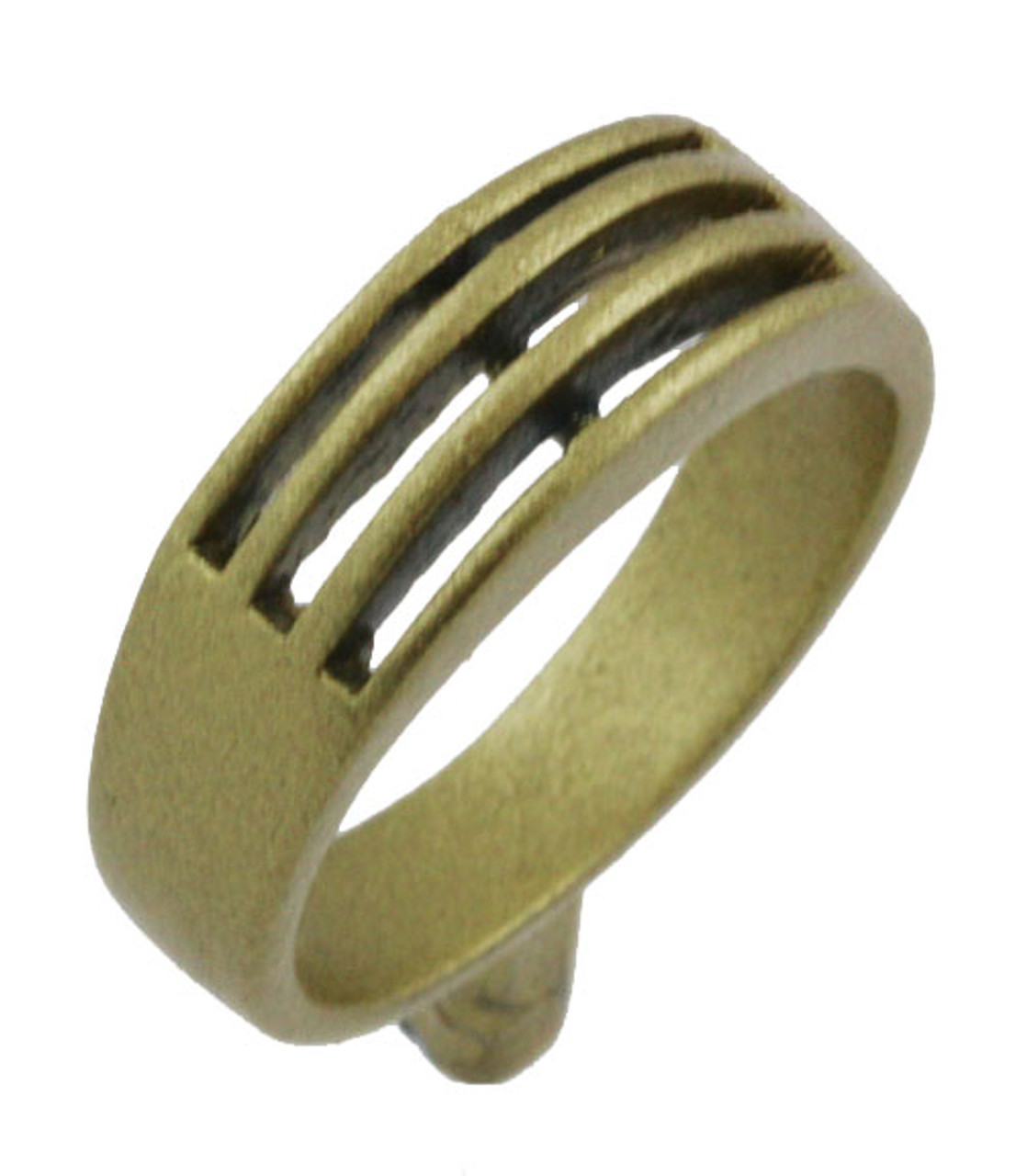 1/4" Ring With Three Lines
