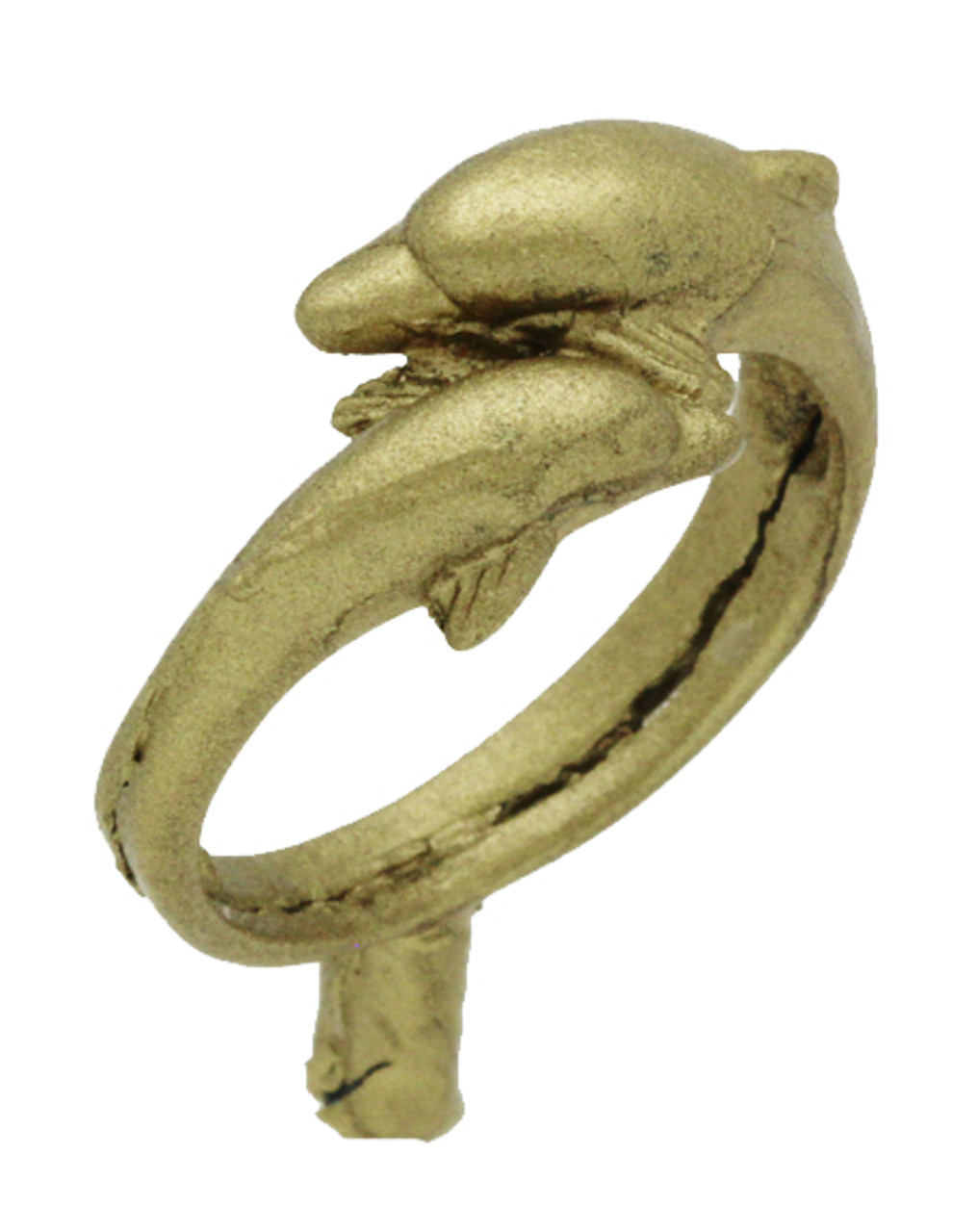 3/8" Two Dolphins Ring