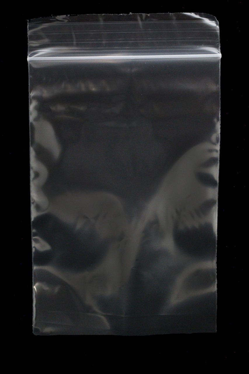 3" x 5" Plastic Zipper Bag 100 Pcs