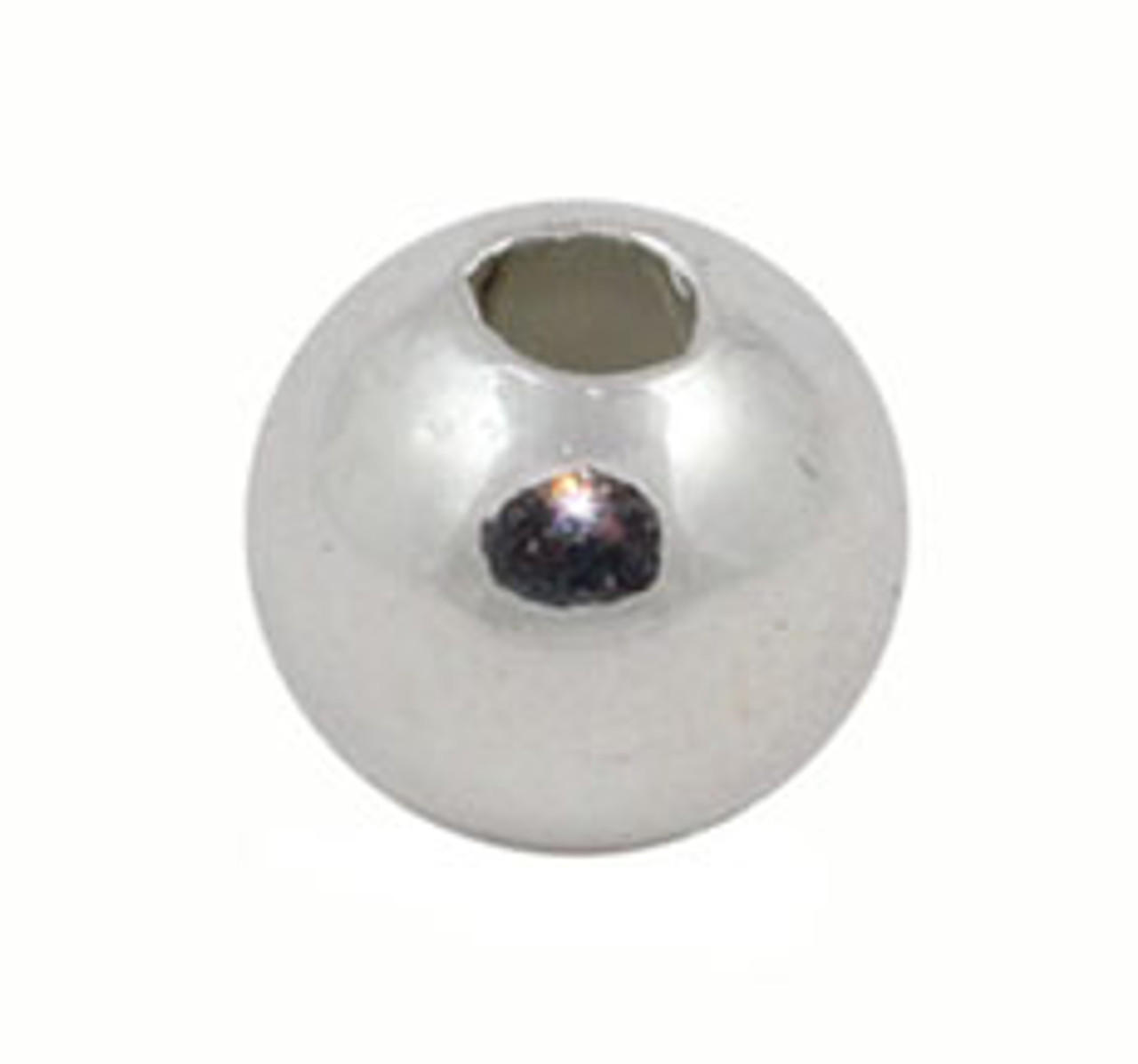 2 mm Silver Plated Round Beads