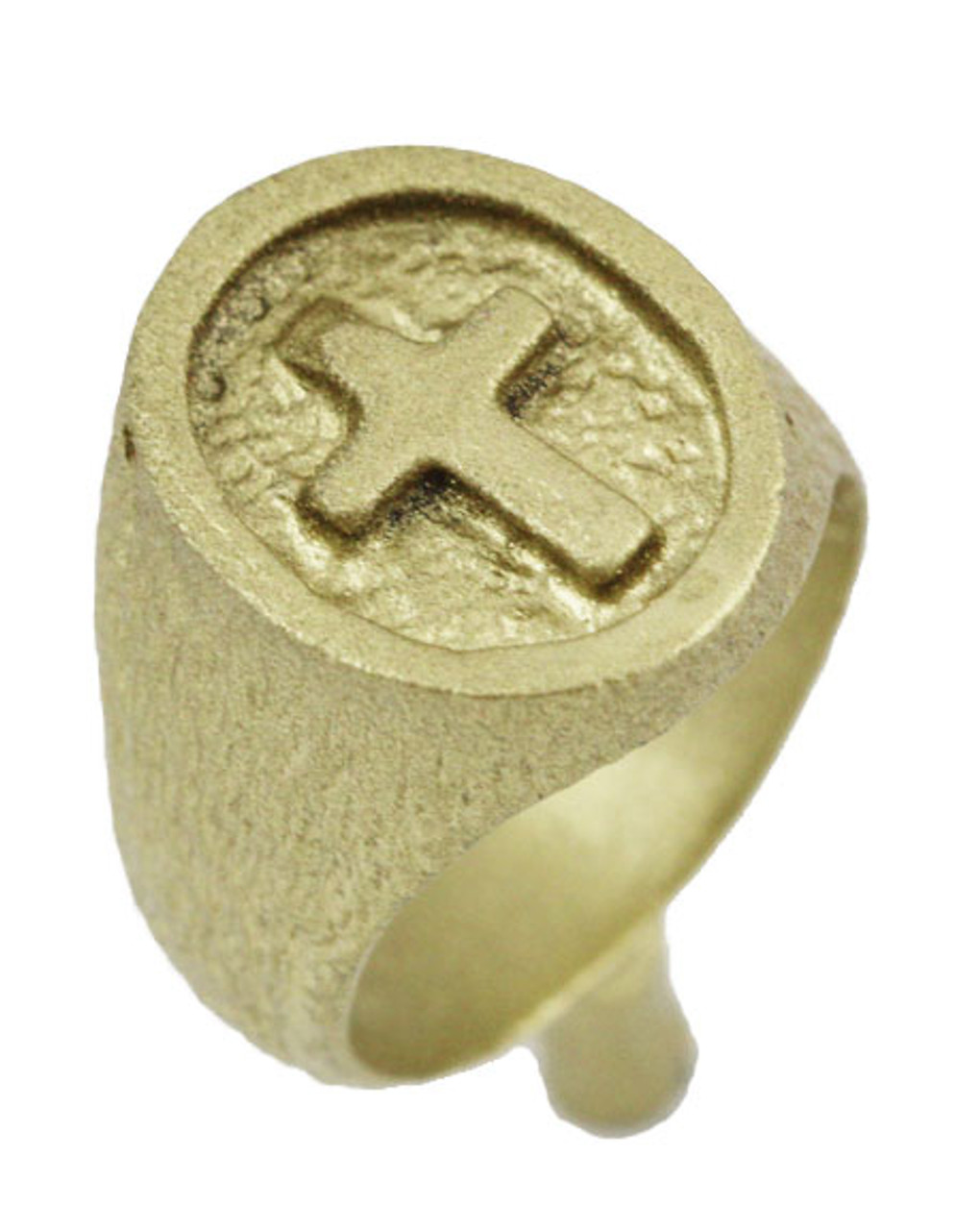 Cross Wax Pattern Ring