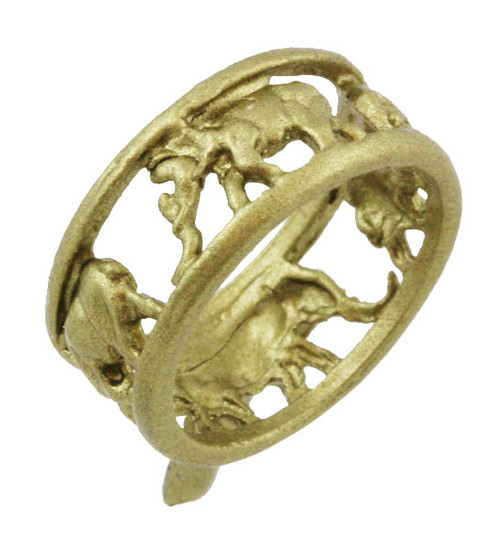 Elephant Band Ring
