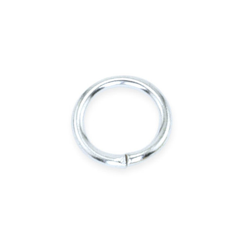 8 MM Silver Plated Jump Rings - DZ