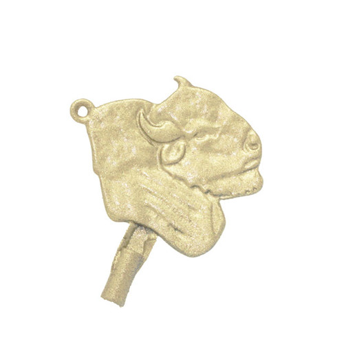 Flat Bison Head Pendant