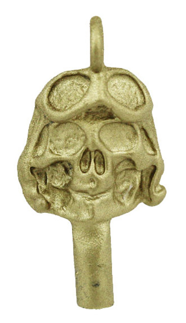 7/8" Skull in Aviator Hat