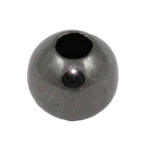 8 mm Gun Metal Round Beads 100 Pcs