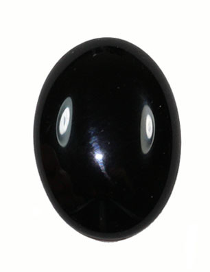 【極美品・定価8.45万円・g60】 Polished Black Onyx Black Onyx Oval Cabochon 22 x 8