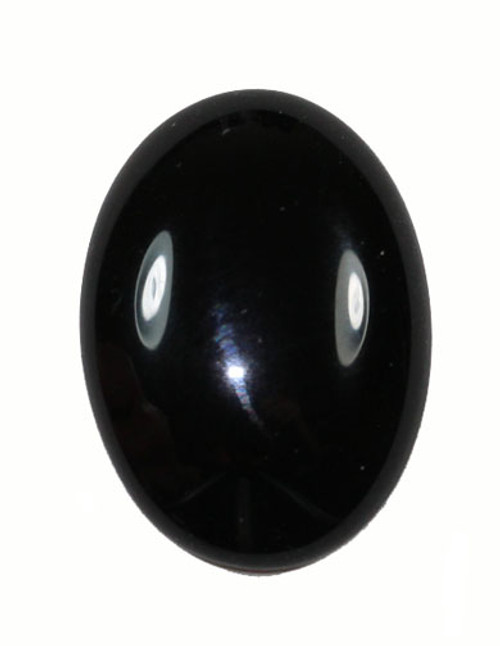 Black Onyx Oval Cabochon 25 x 18 mm