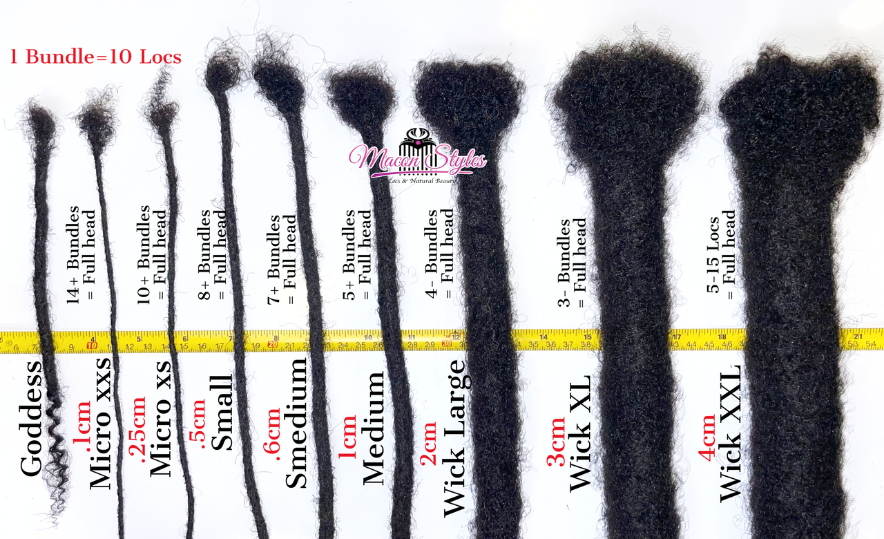 Medium Loc Size Chart