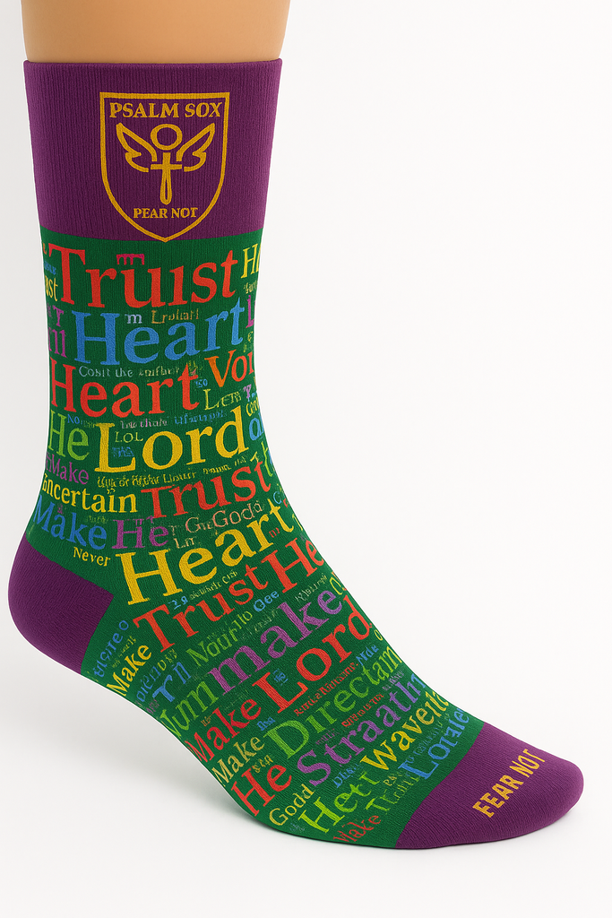 Psalm Sox-Proverbs 3:5–6 purple