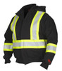 Front, Hi-Vis FR Hoodie with Detachable hood | Safetyapparel.ca