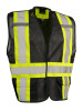 Forcefield 5 Point Tear-Away Traffic Vest | Black