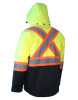 ForceField Hi Vis Softshell Winter Safety Jacket | Lime