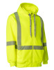 ForceField Hi Vis Safety Hoodie with Segmented Reflective Tape and Detachable Hood | Hi Vis Yellow