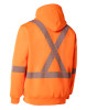 ForceField Hi Vis Safety Hoodie with Segmented Reflective Tape and Detachable Hood | Hi Vis Orange