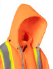 ForceField Women's Hi Vis Orange Safety Hoodie with Detachable Hood | SafetyApparel.ca