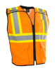 ForceField Women's Zip-Up Hi Vis 5 Point Tear-Away Traffic Safety Vest | SafetyApparel.ca