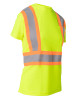 ForceField Women's Hi Vis Crew Neck Short Sleeve Safety Tee Shirt with Chest Pocket | SafetyApparel.ca