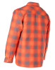 ForceField Hi Vis Orange Shadow Plaid Quilted Flannel Shirt Jacket | SafetyApparel.,ca