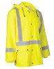 ForceField Lightweight Fire Resistant (FR) Hi-Vis Safety Rain Jacket | Hi-Vis Yellow