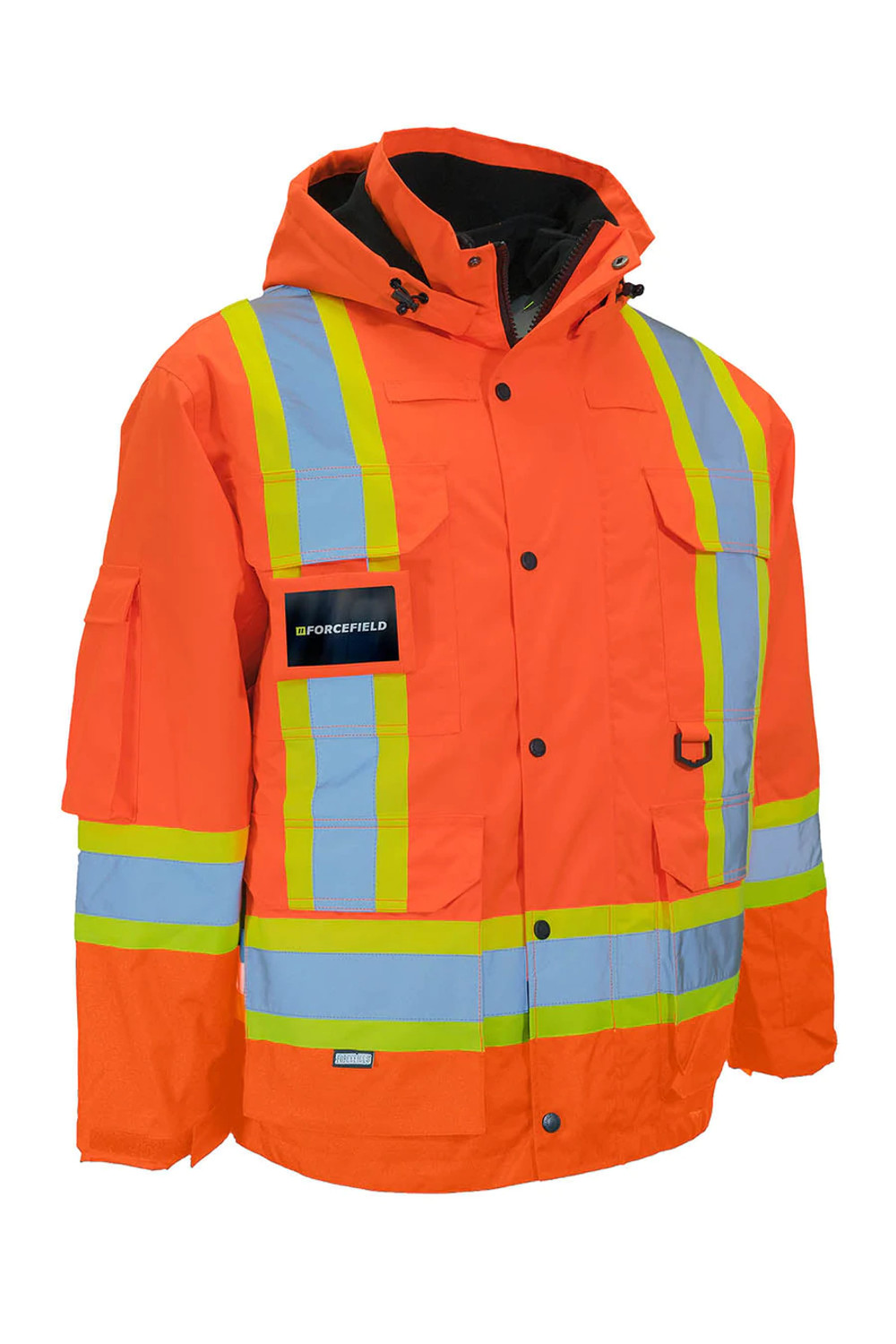 Forcefield Orange 4-in-1 Hi Vis Safety Parka | Safetyapparel.ca