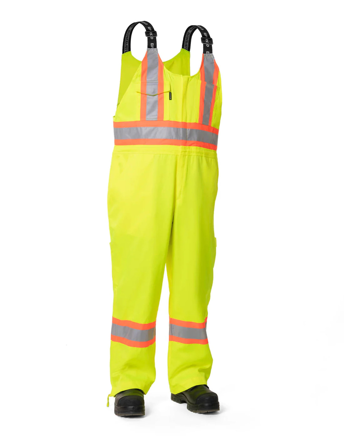 ForceField Hi Vis Lime Unlined Safety Overall | SafetyApparel.ca