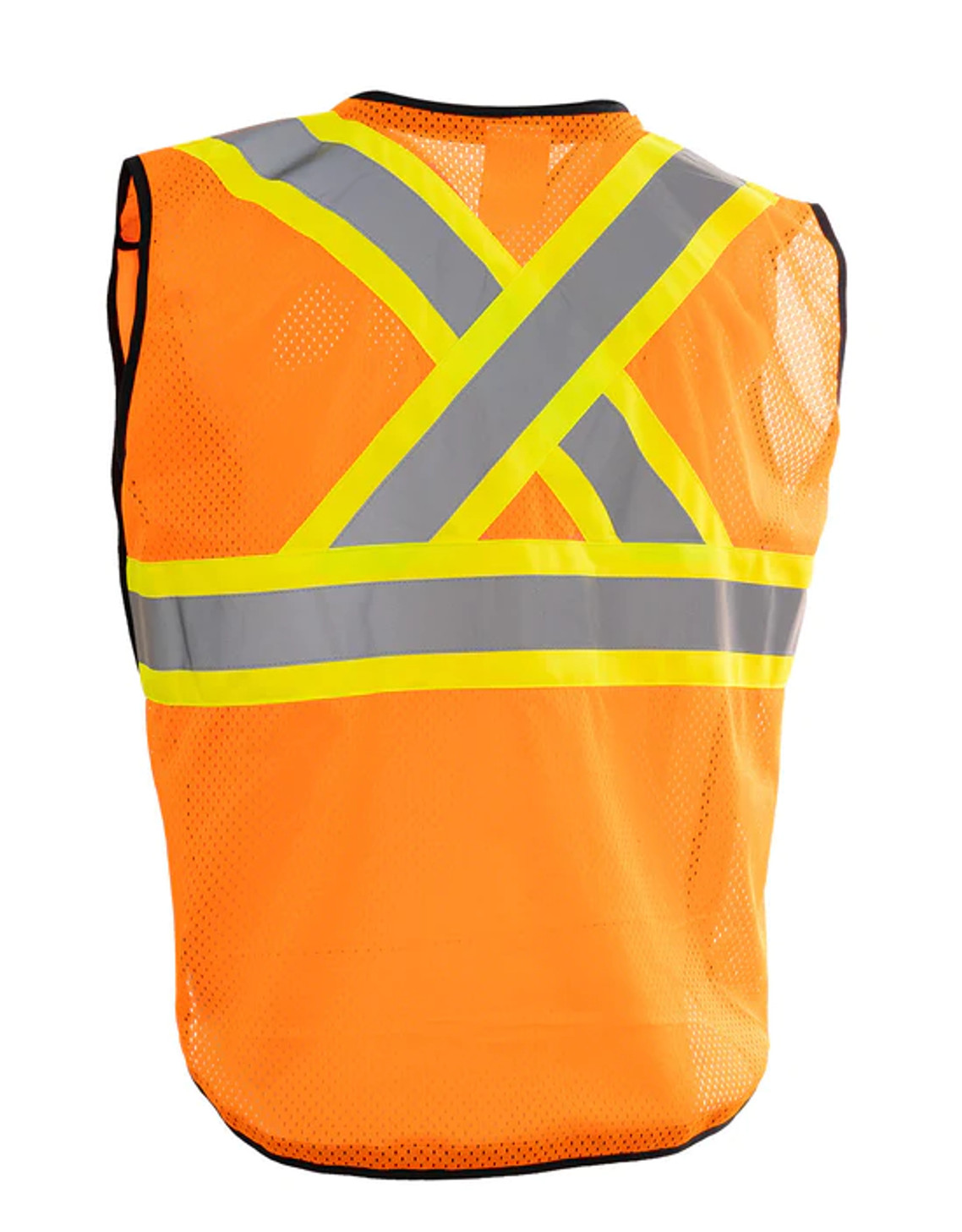 ForceField Women's Zip-Up Hi Vis 5 Point Tear-Away Traffic Safety Vest | SafetyApparel.ca