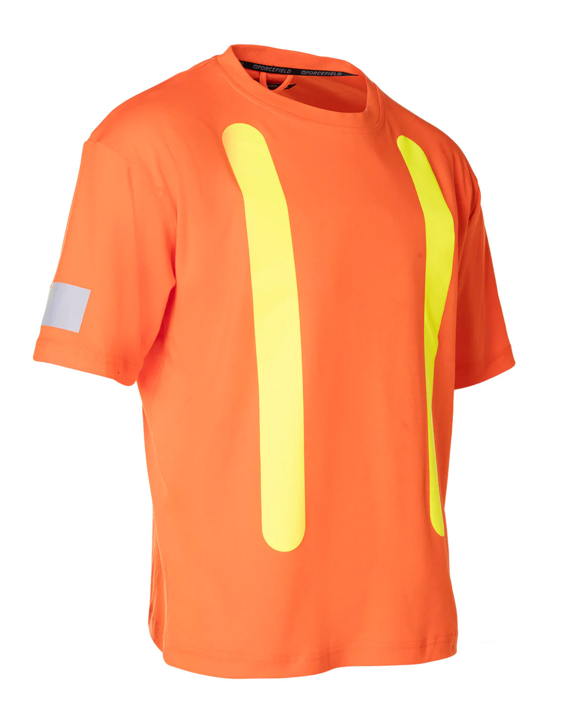 ForceField Safety Cotton Short Sleeve Tee With Reflective Arm Striping | SafetyApparel.ca