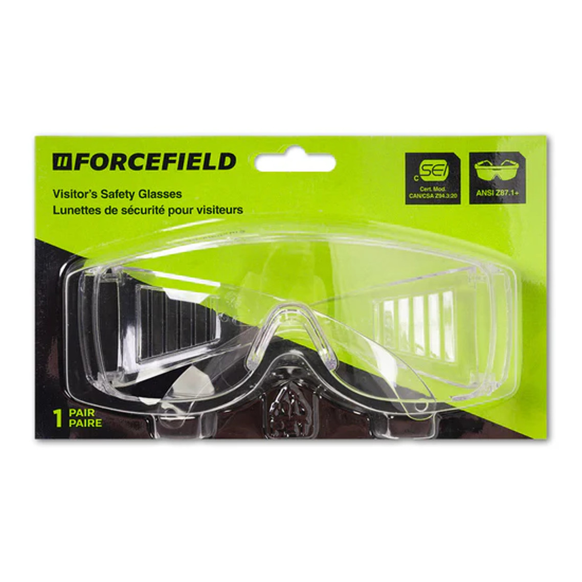 ForceField Visitor's Safety Glasses (12 Pairs/Box) | SafetyApparel.ca