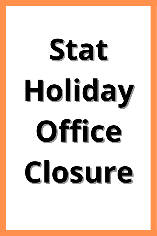 Stat Holiday Office Closure: September 30th