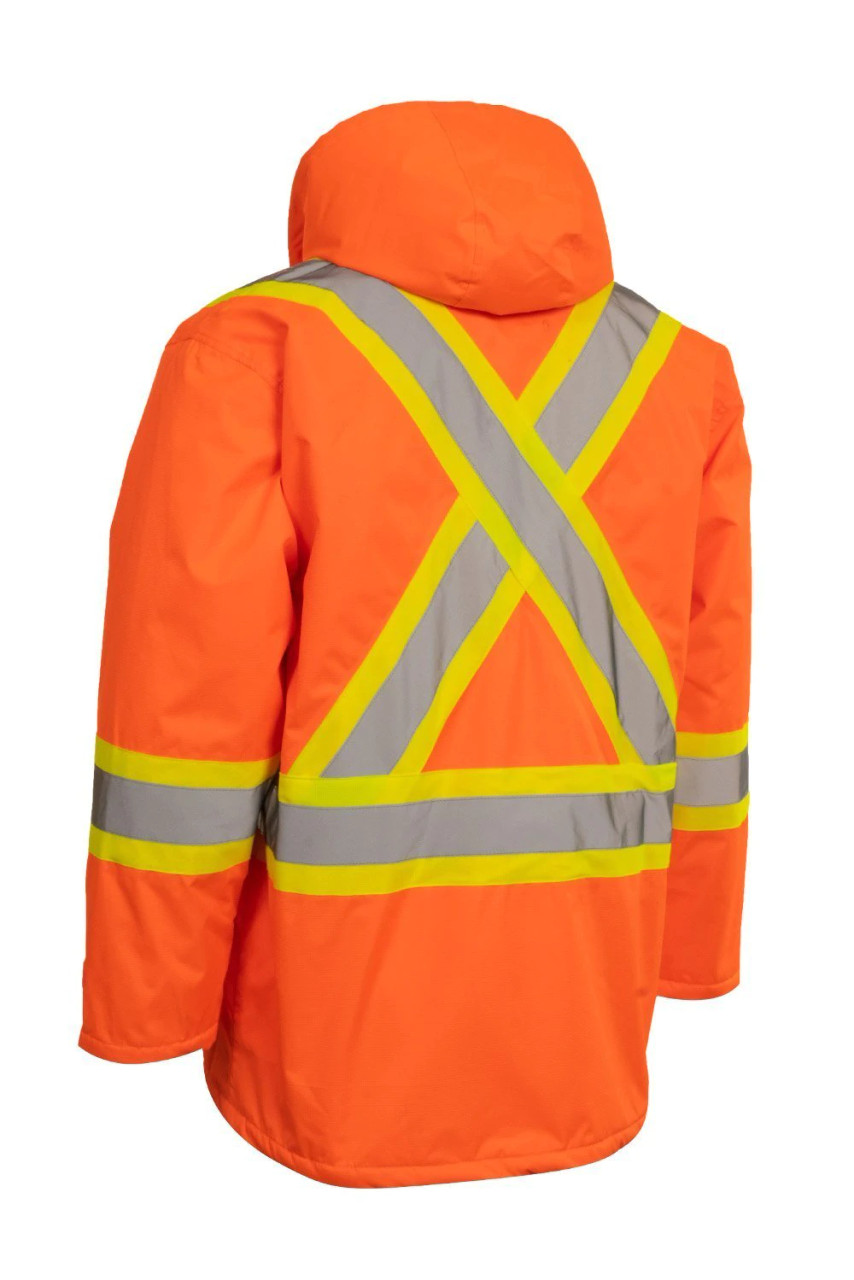 Forcefield Hi Vis Insulated Miners Jacket - SafetyApparel.ca