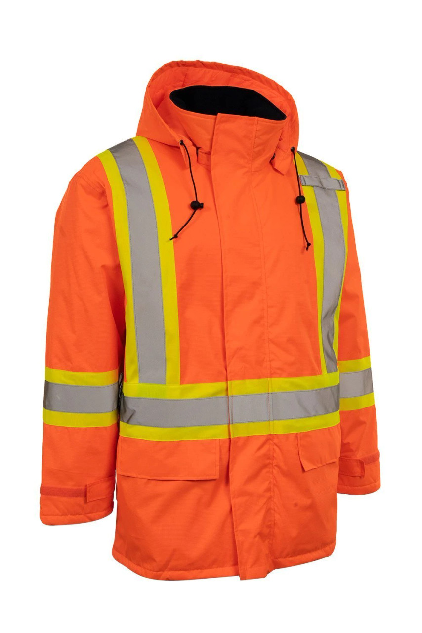 Forcefield Hi Vis Insulated Miners Jacket - SafetyApparel.ca