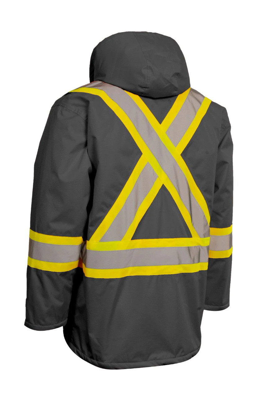 Forcefield Hi Vis Insulated Miners Jacket - SafetyApparel.ca