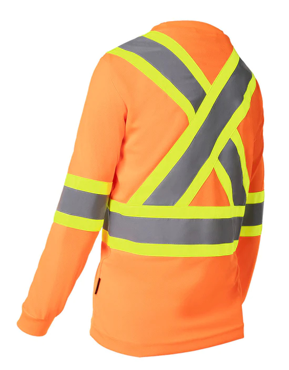 新品　BRIEFING MEN'S EARTH HIGHNECK RF Hi-Viz Crew Neck Long Sleeve T-Shirt | Womens Workwear