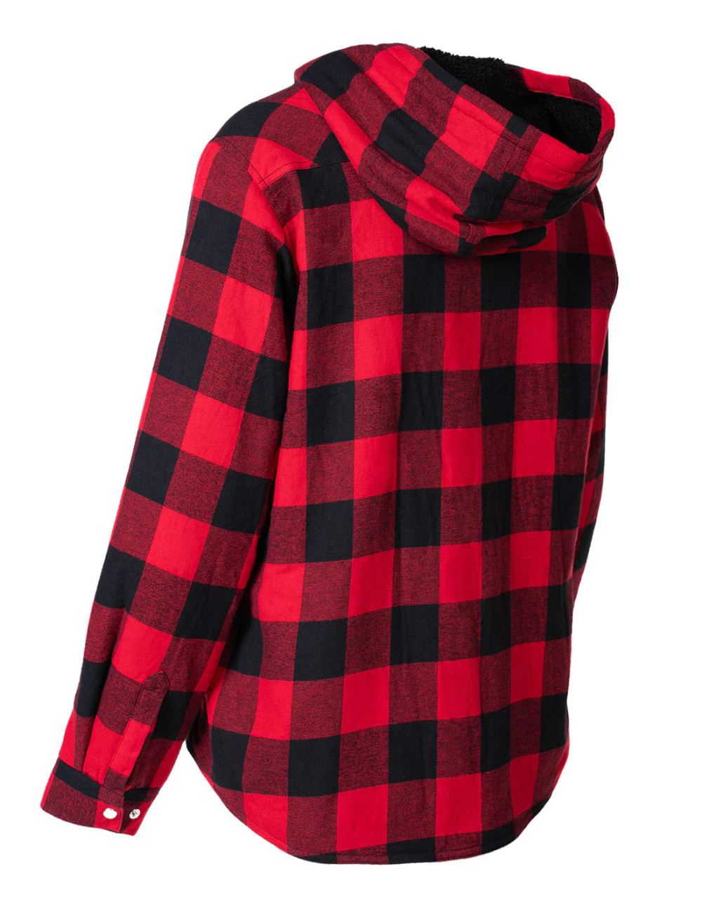 Hooded Flannel Jacket Fleece Lined Plaid Shirt Womens Womens