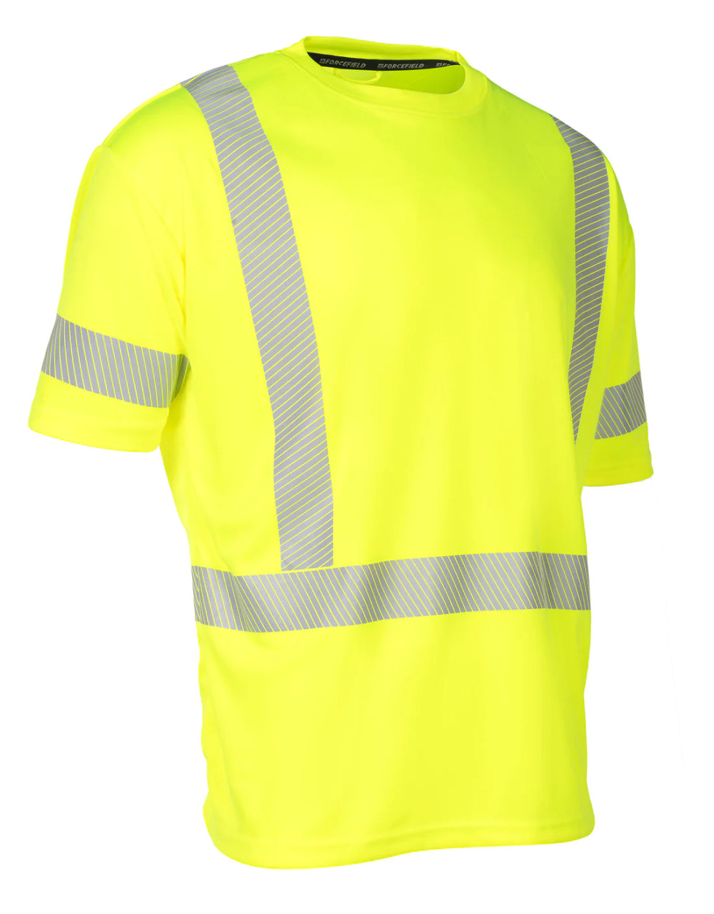 ForceField Hi Vis Lime Crew Neck Short Sleeve Ultrasoft Technical