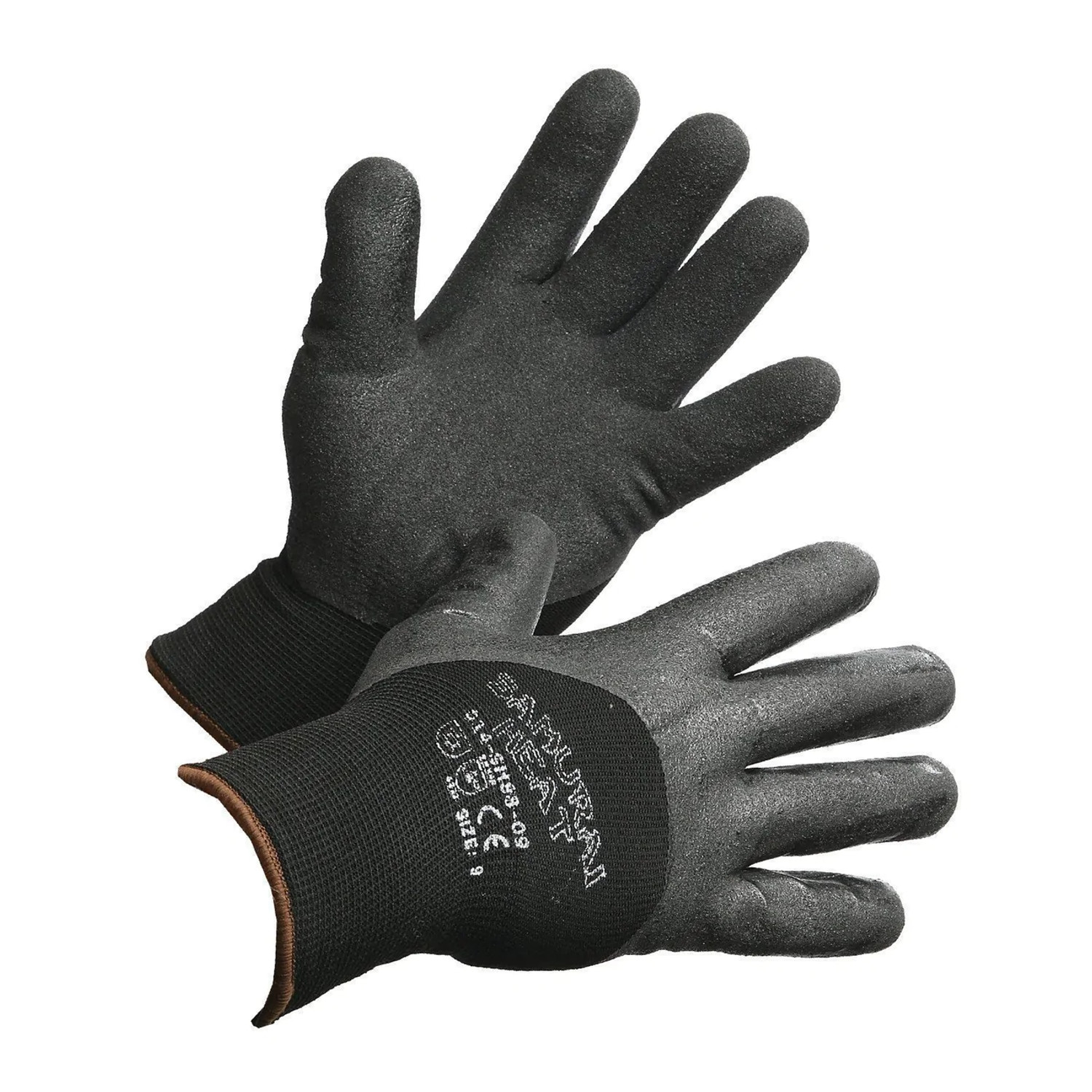 Hand Armor® Black Nitrile Geotex™ Grip Gloves 9 Mil Case Of 1000