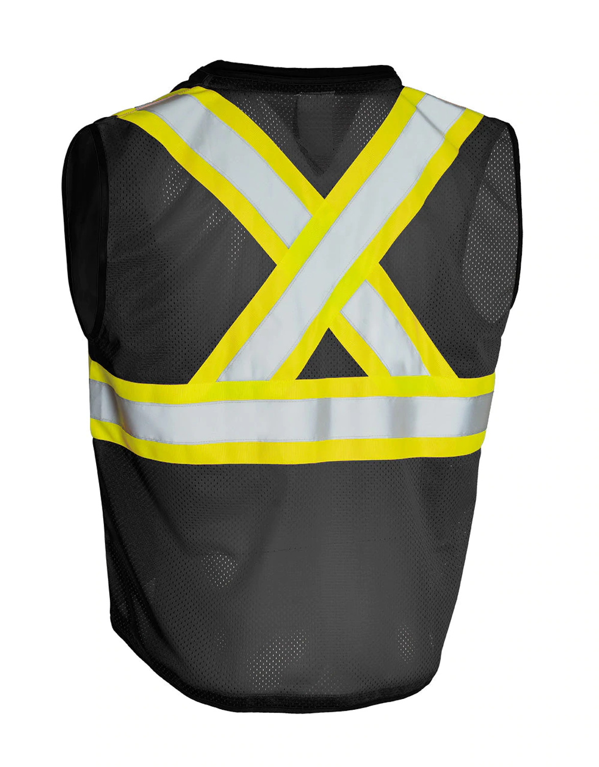 Forcefield Traffic Safety Vest with Zipper Front