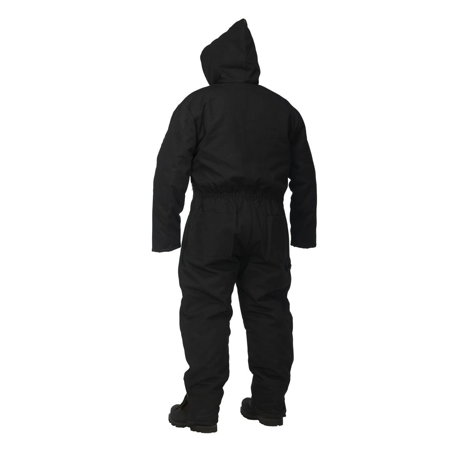 Forcefield Winter Lined Black Cotton Canvas Coverall