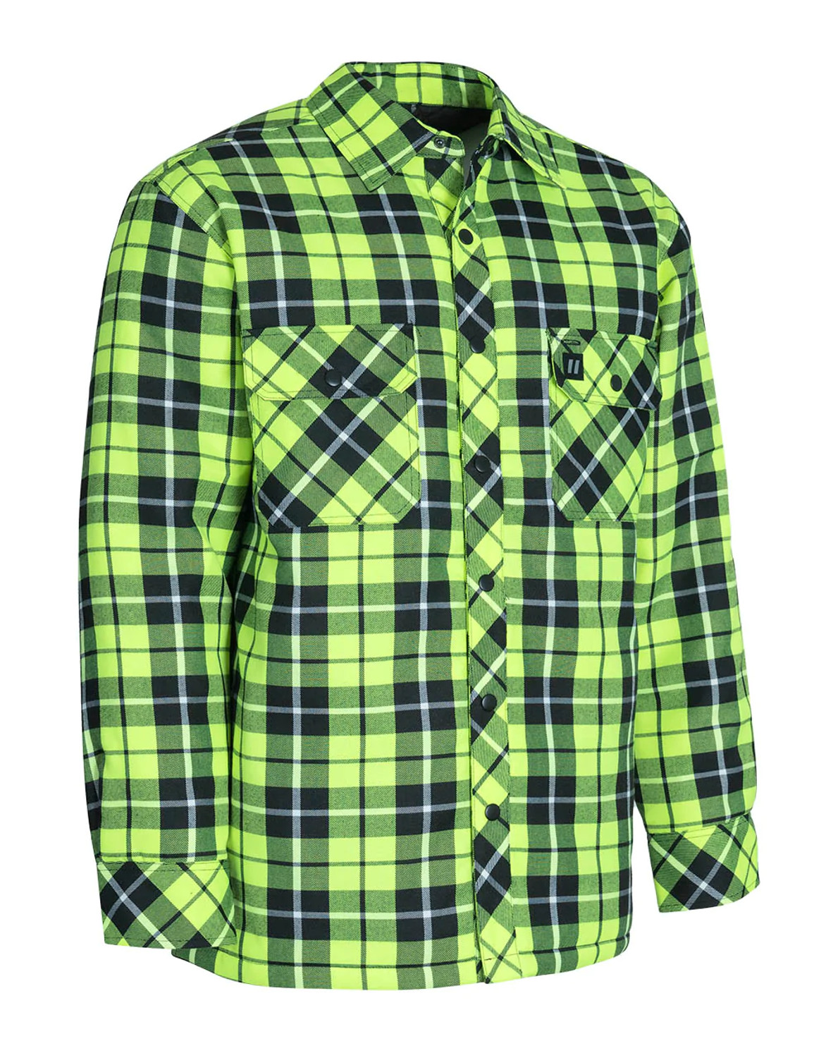 Blue Plaid Sherpa-Lined Flannel Shirt Jacket – Forcefield Canada