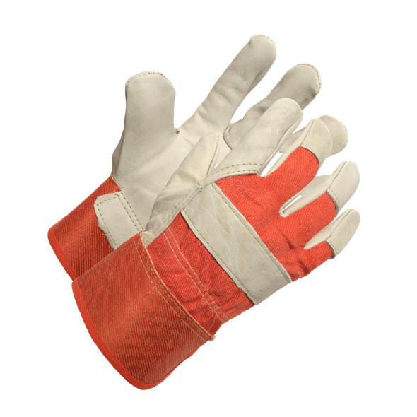 ForceField Ladies Cow Grain Work Glove with Rubberized Cuff (12 Pairs/Box) | Safetyapparel.ca