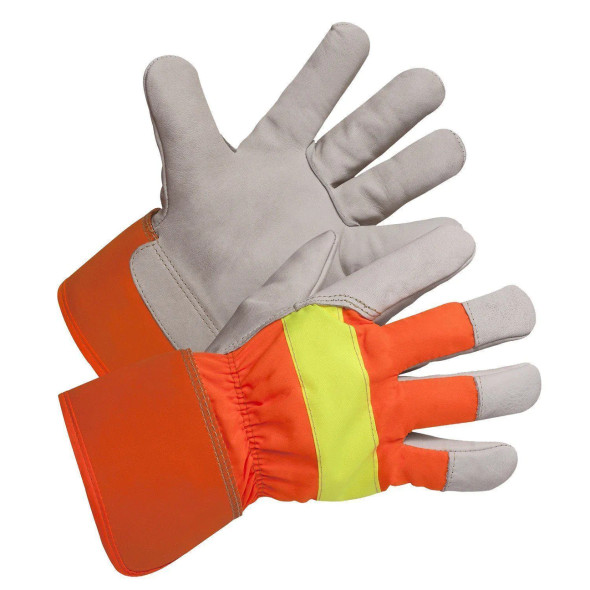 Forcefield Hi-Vis Grain Leather Winter Work Glove (12 Pairs/Box) | SafetyApparel.ca