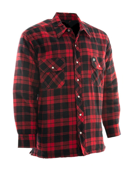 Forcefield Red Plaid Quilted Flannel Shirt | Safetyapparel.ca