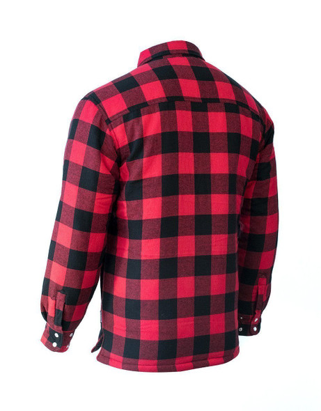 Forcefield Red Buffalo Plaid Quilted Flannel Shirt | SafetyApparel.ca